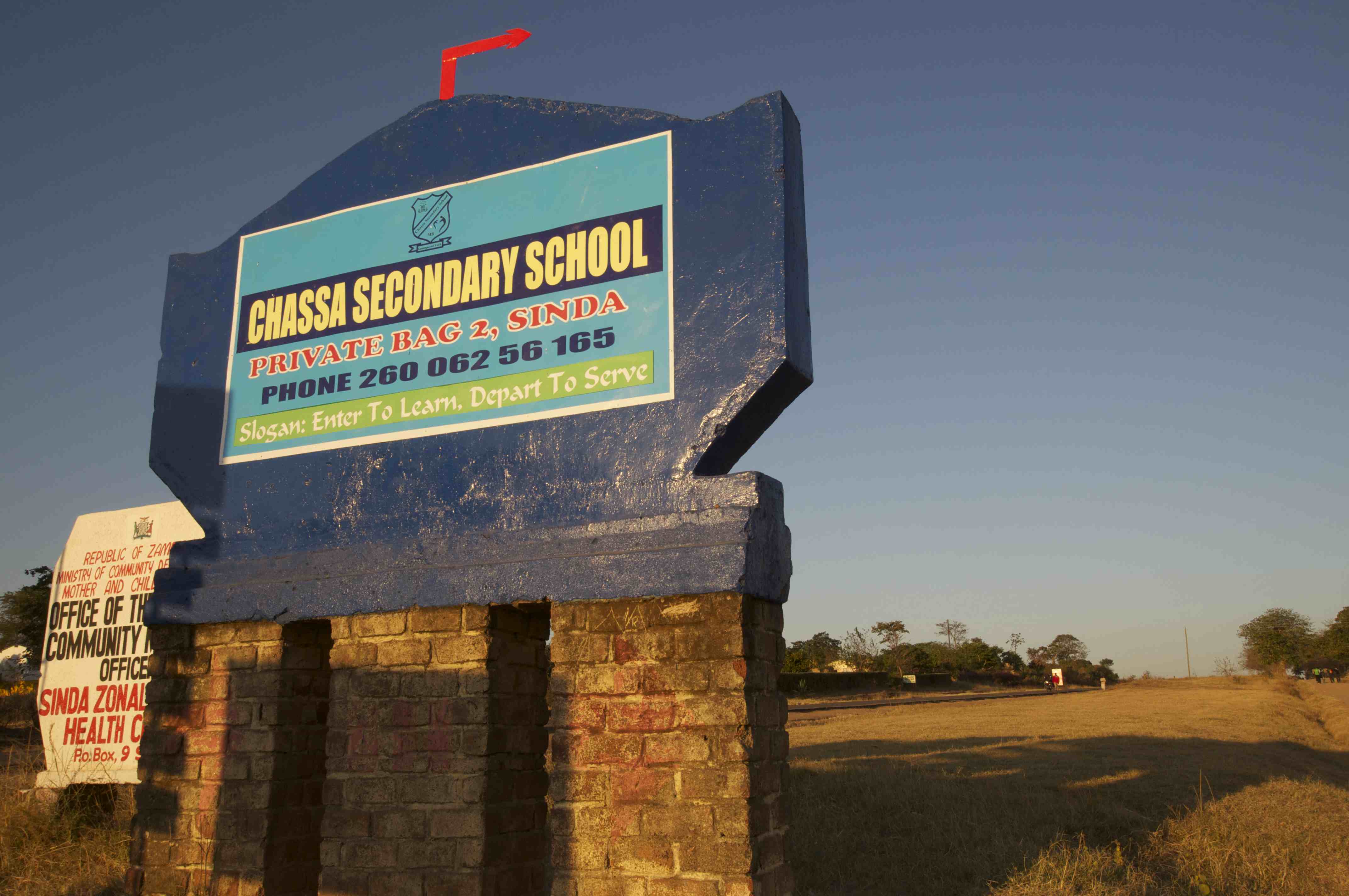On the way to Chipata, Moses asked me to stop and take a picture of this sign - the high school he went to as a youth.